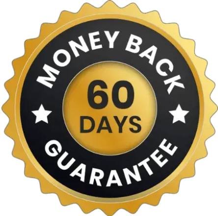 Sixty day money back guarantee for customer confidence